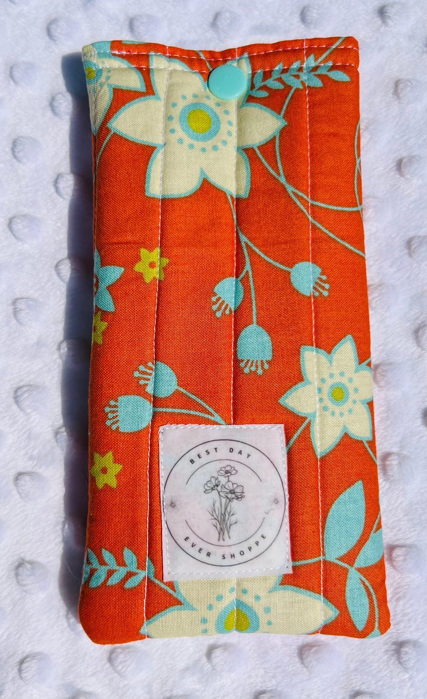 Quilted Sunglass & Eyeglass Case – Fun Summer Prints with Snap Closure