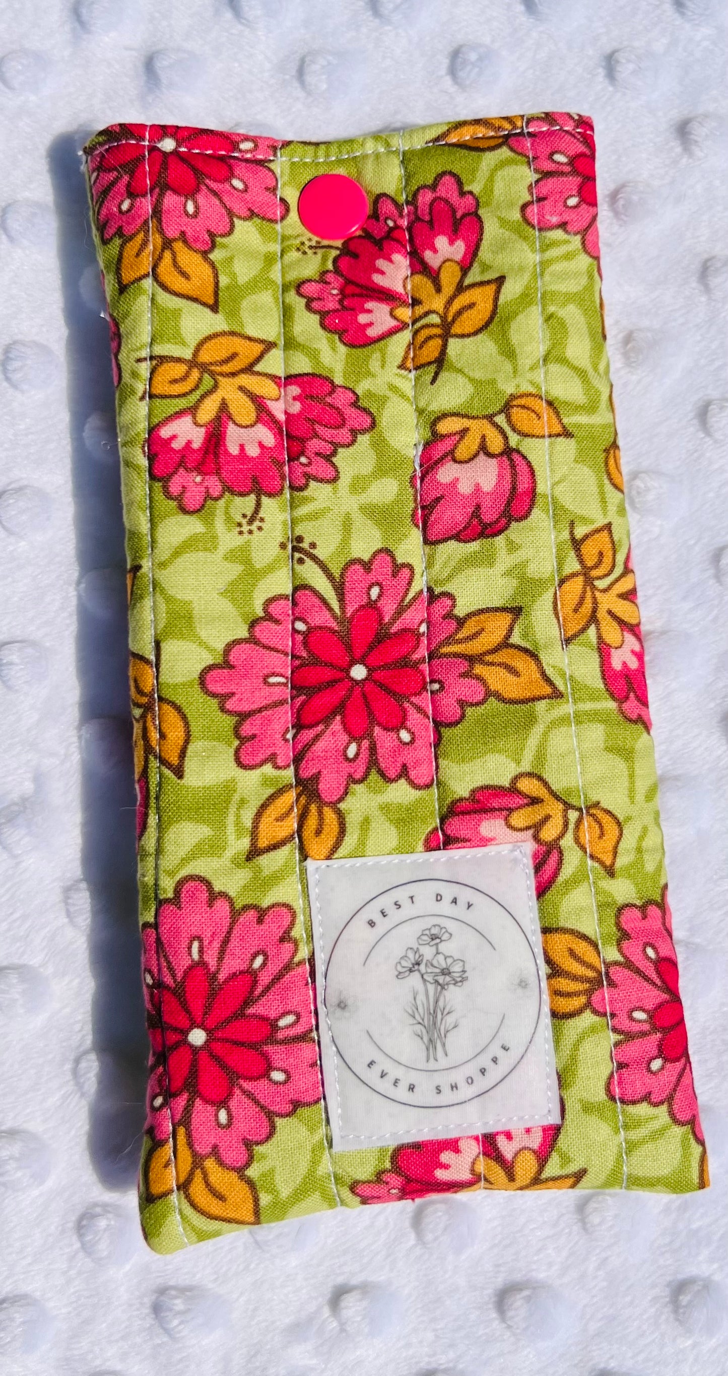 Quilted Sunglass & Eyeglass Case – Fun Summer Prints with Snap Closure
