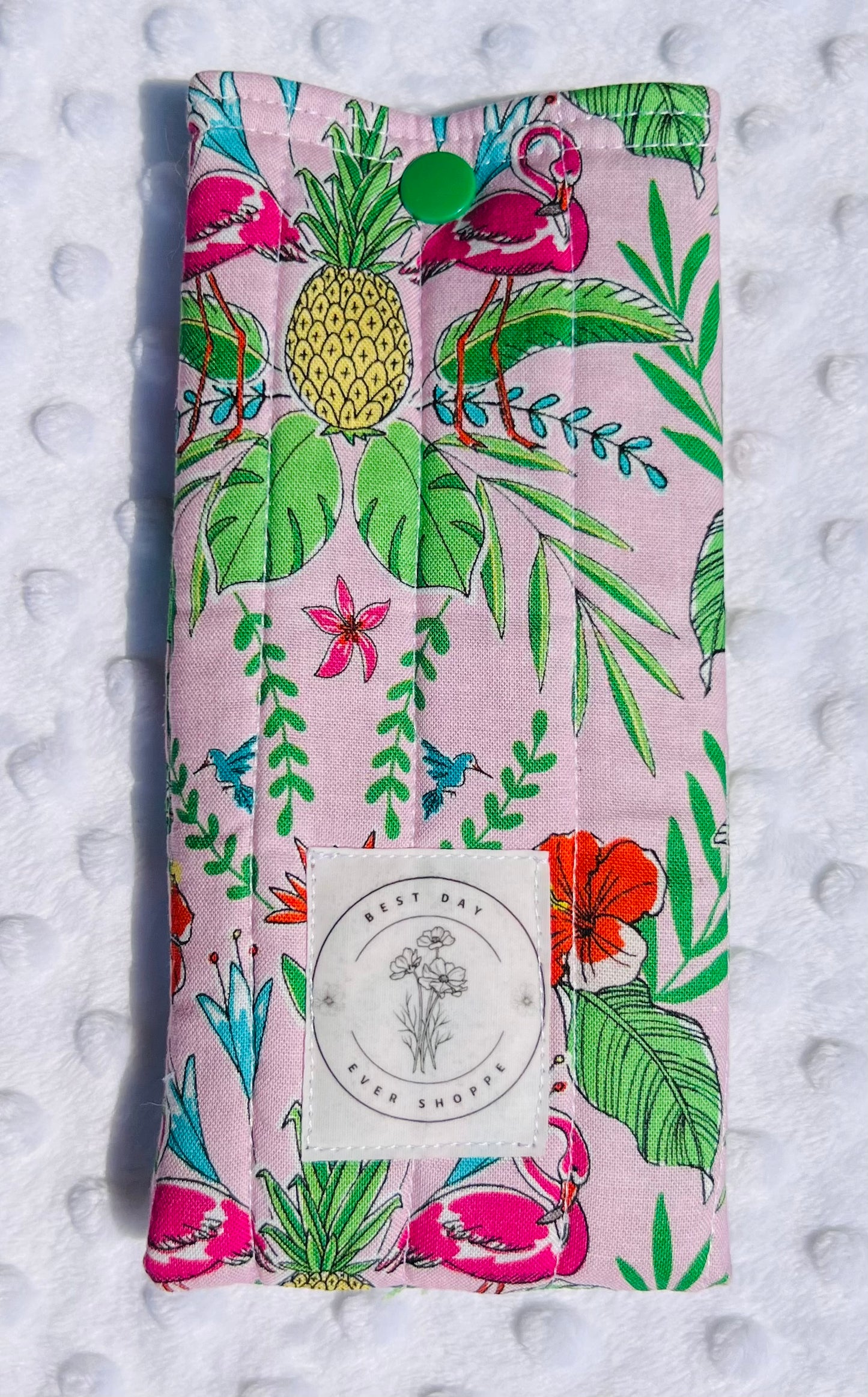 Quilted Sunglass & Eyeglass Case – Fun Summer Prints with Snap Closure