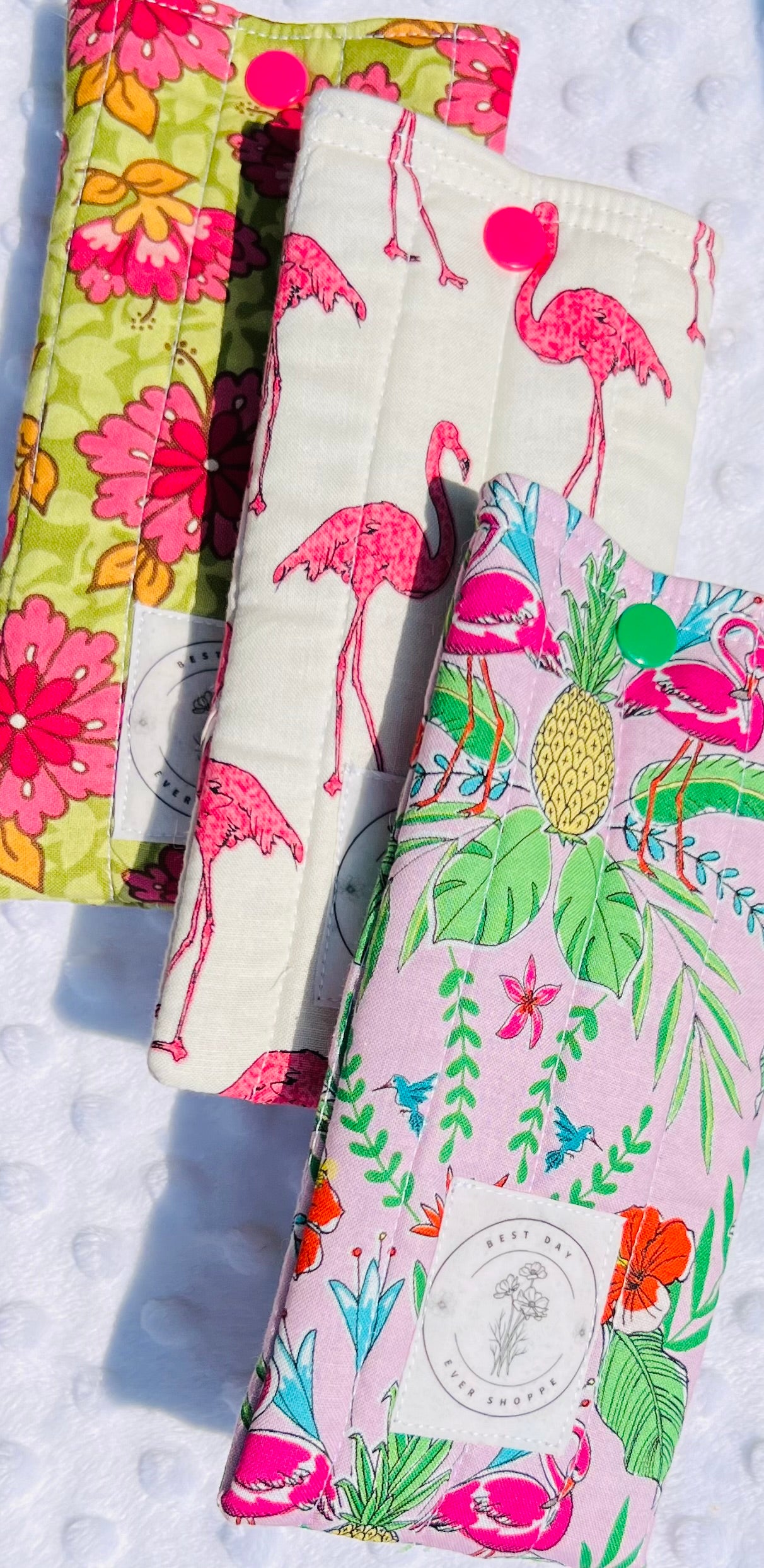 Quilted Sunglass & Eyeglass Case – Fun Summer Prints with Snap Closure
