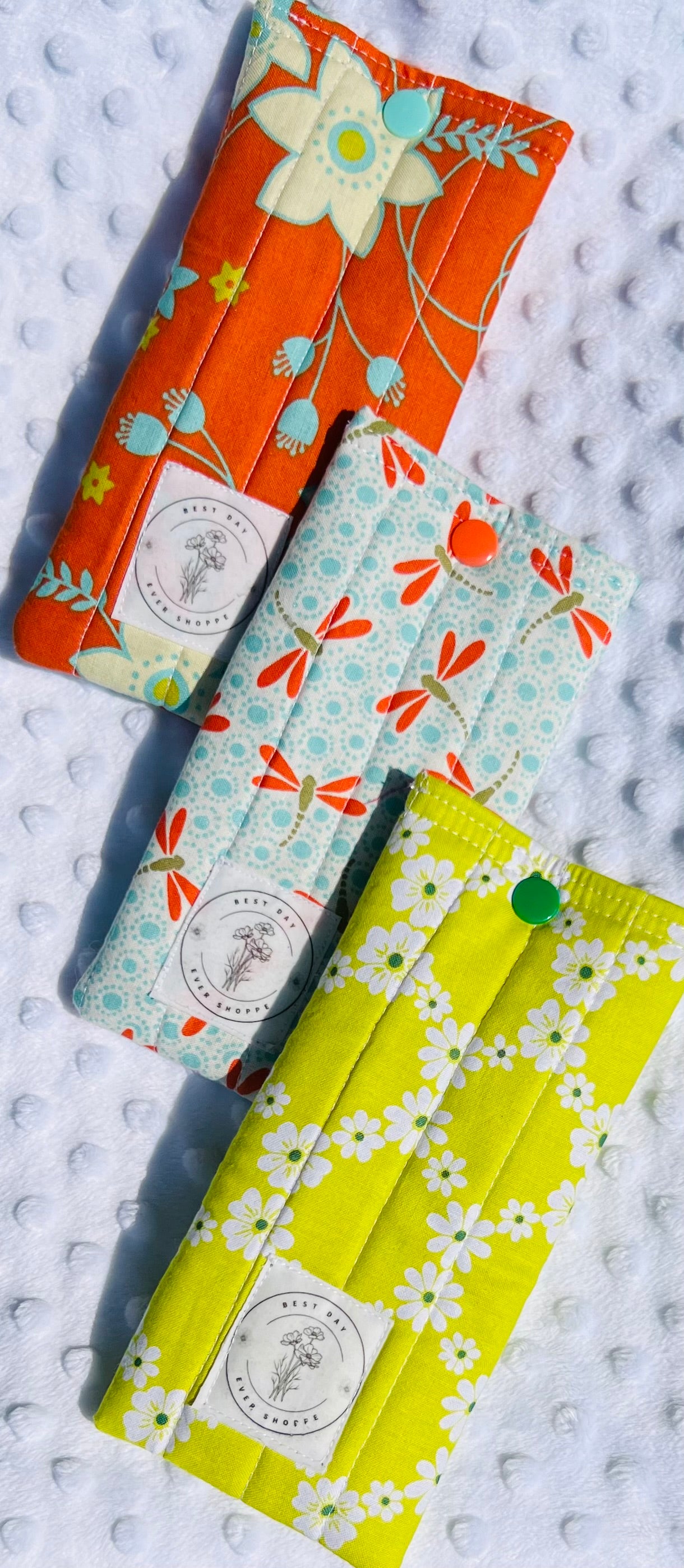 Quilted Sunglass & Eyeglass Case – Fun Summer Prints with Snap Closure