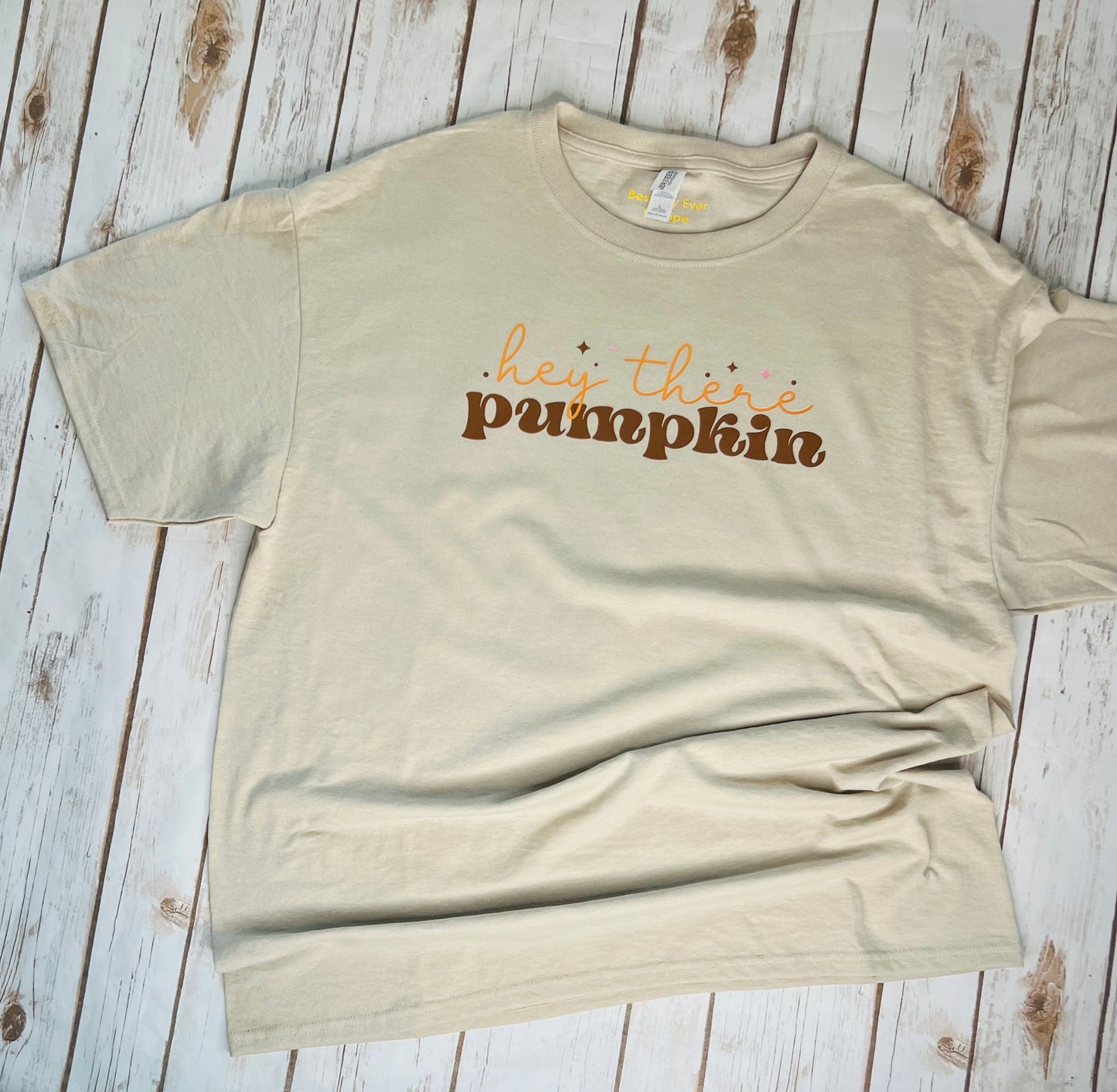 Hey There Pumpkin T-shirt For Fall Autumn Size Large