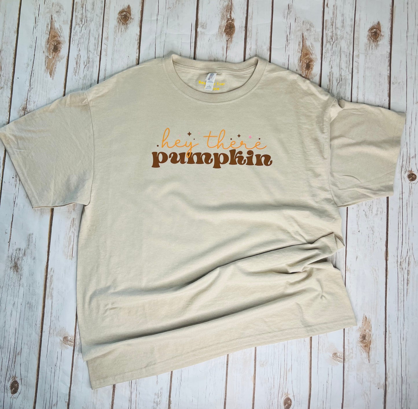 Hey There Pumpkin T-shirt For Fall Autumn Size Large