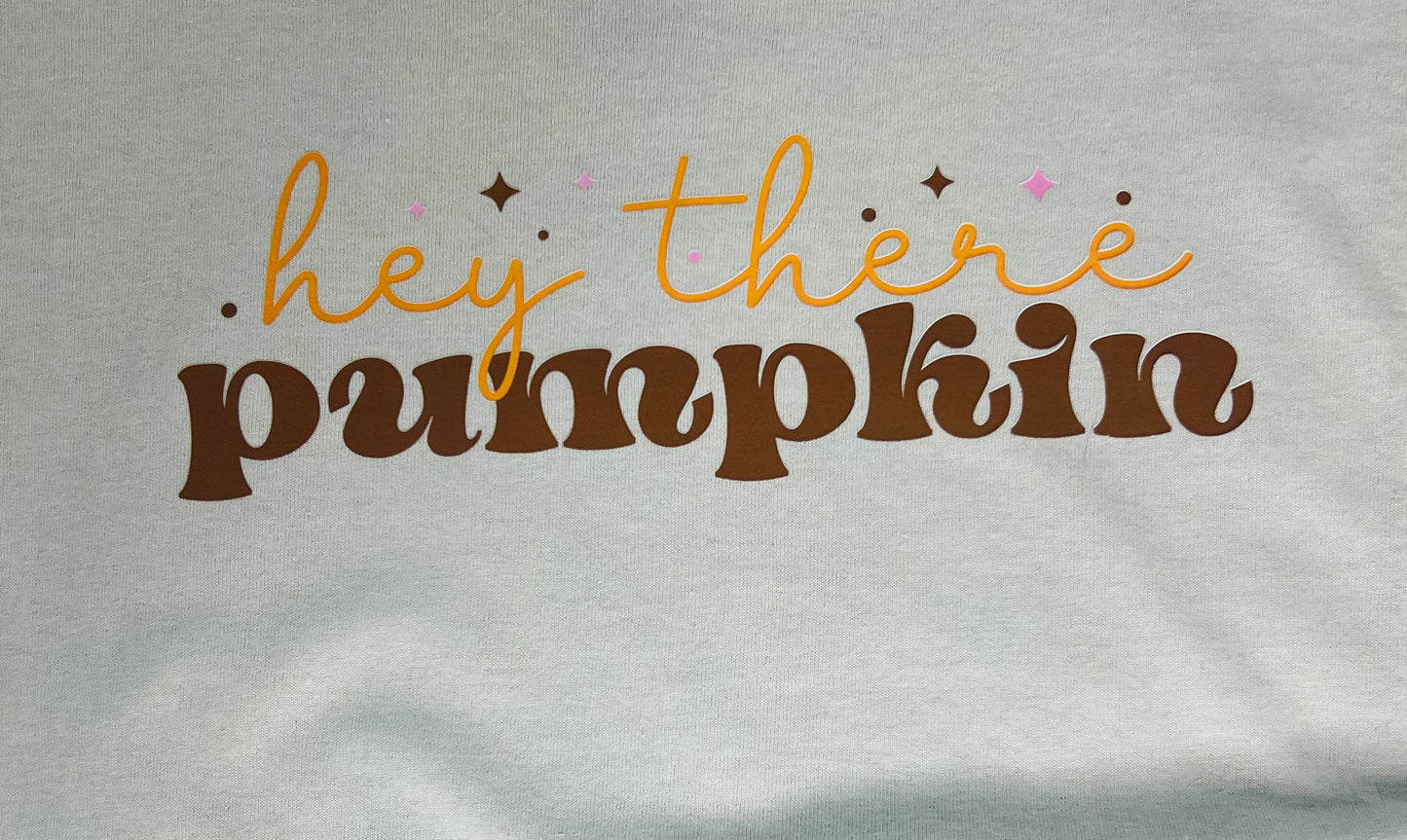 Hey There Pumpkin T-shirt For Fall Autumn Size Large